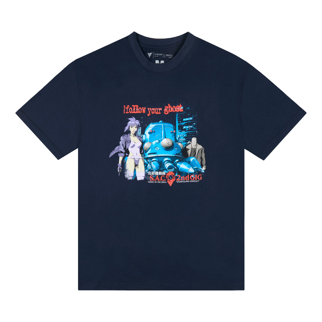 GITS FOLLOW YOUR GHOST SHIRT (NAVY)