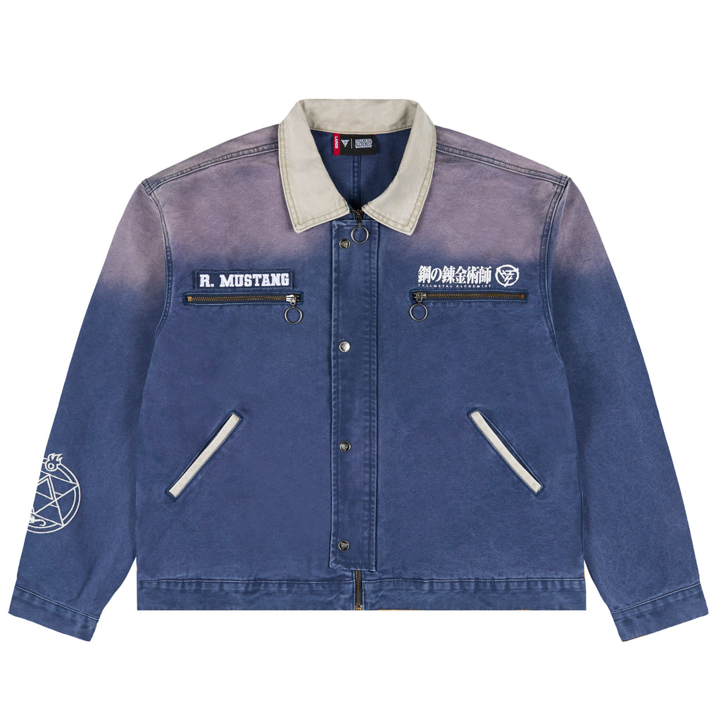 FMAB MUSTANG TRUCKER JACKET (NAVY)
