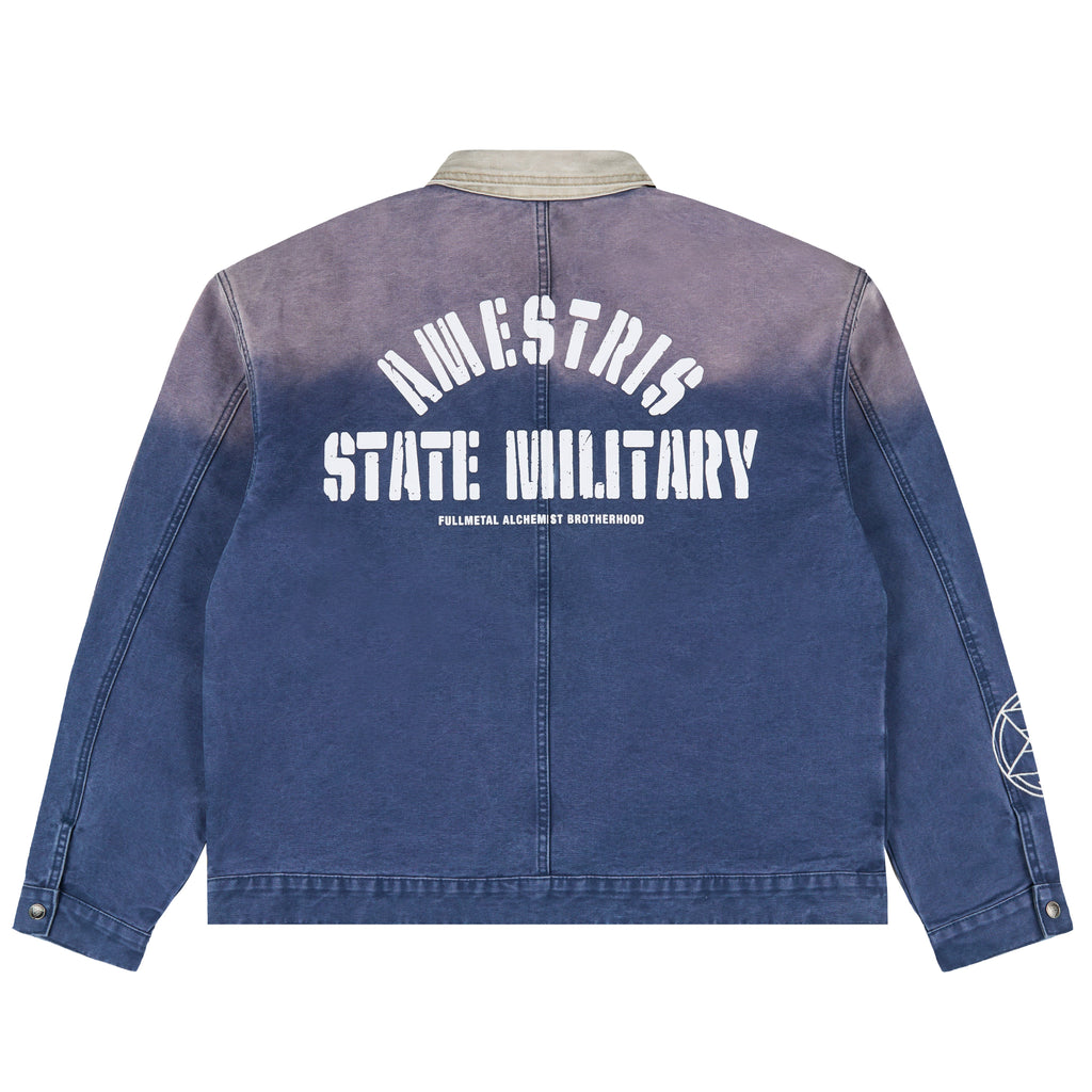 FMAB MUSTANG TRUCKER JACKET (NAVY)