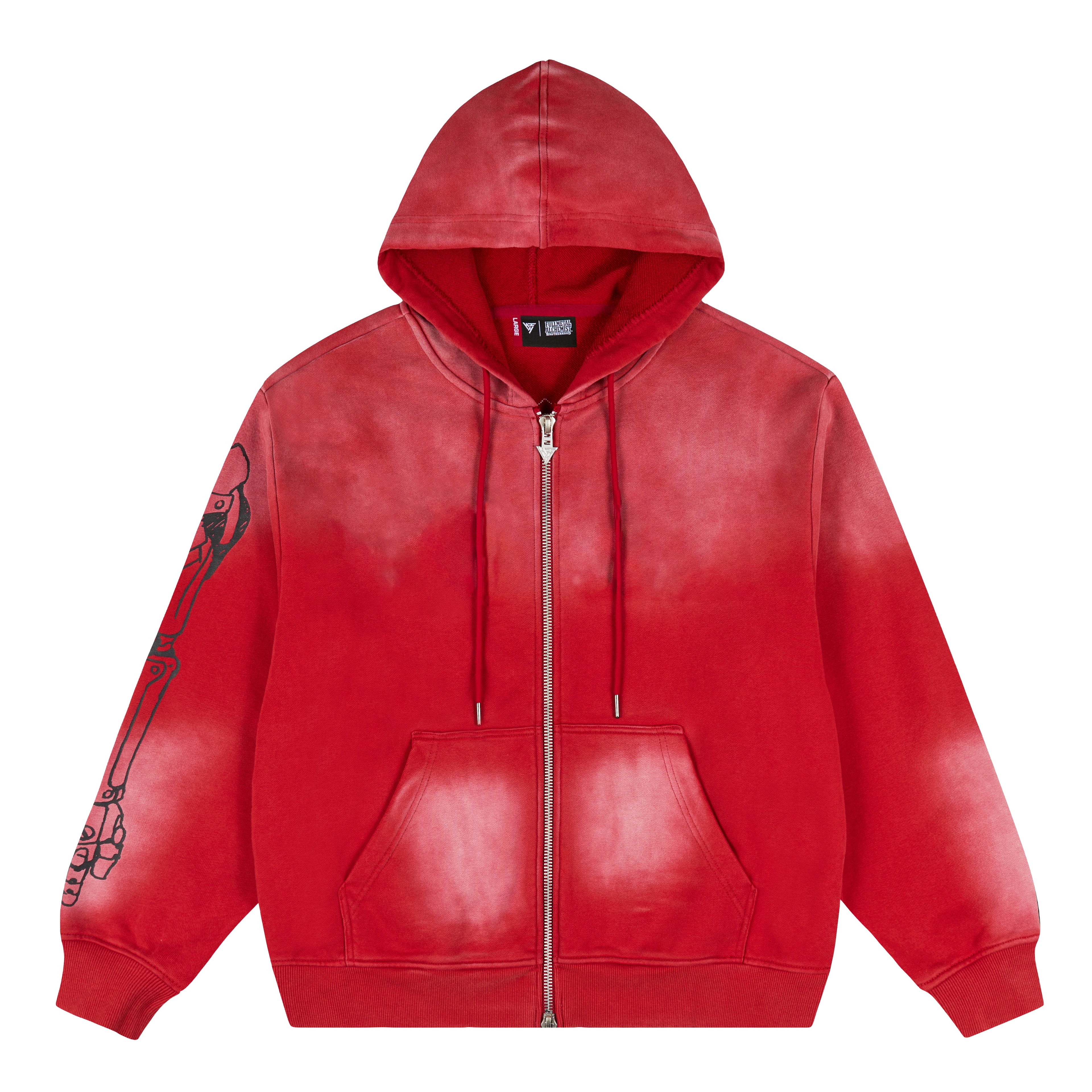 FMAB EDWARD ZIP UP HOODIE (RED)