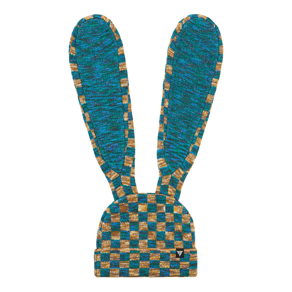HYPLAND BUNNY BEANIE (BLUE CHECKER)