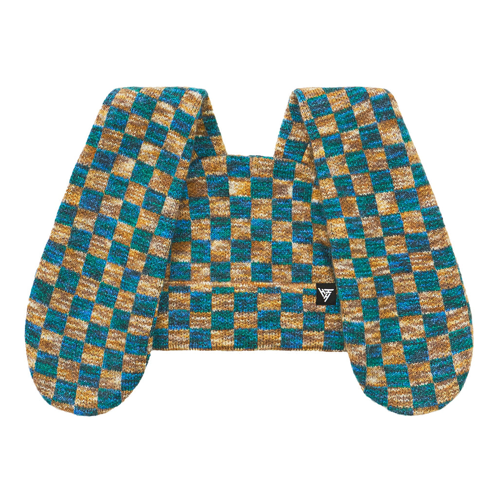 HYPLAND BUNNY BEANIE (BLUE CHECKER)