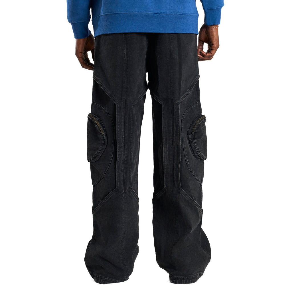 GUNDAM FLIGHT PANEL PANTS (VINTAGE BLACK)