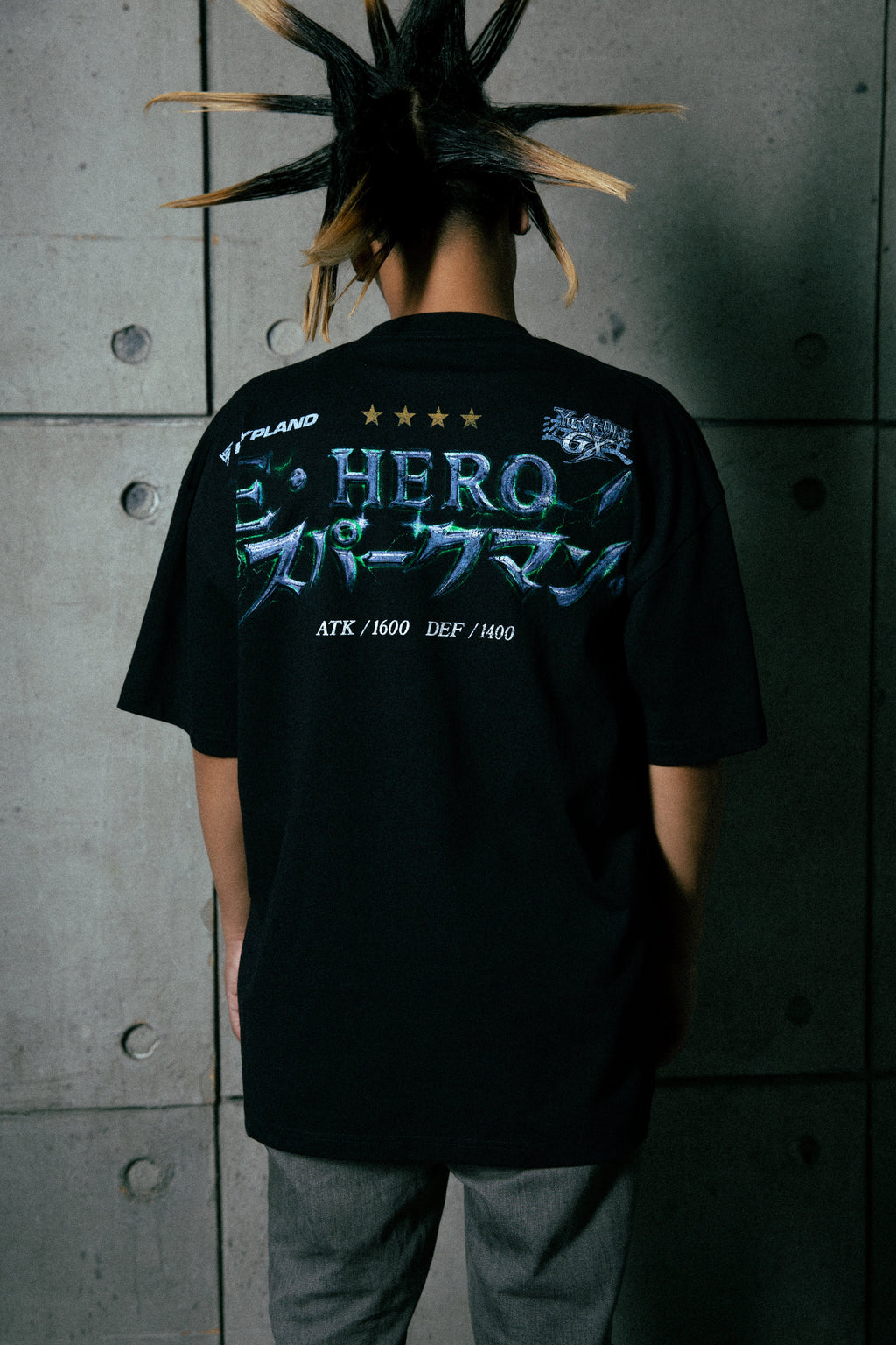 YUGIOH SPARKMAN JUMBO PRINT SHIRT (BLK)