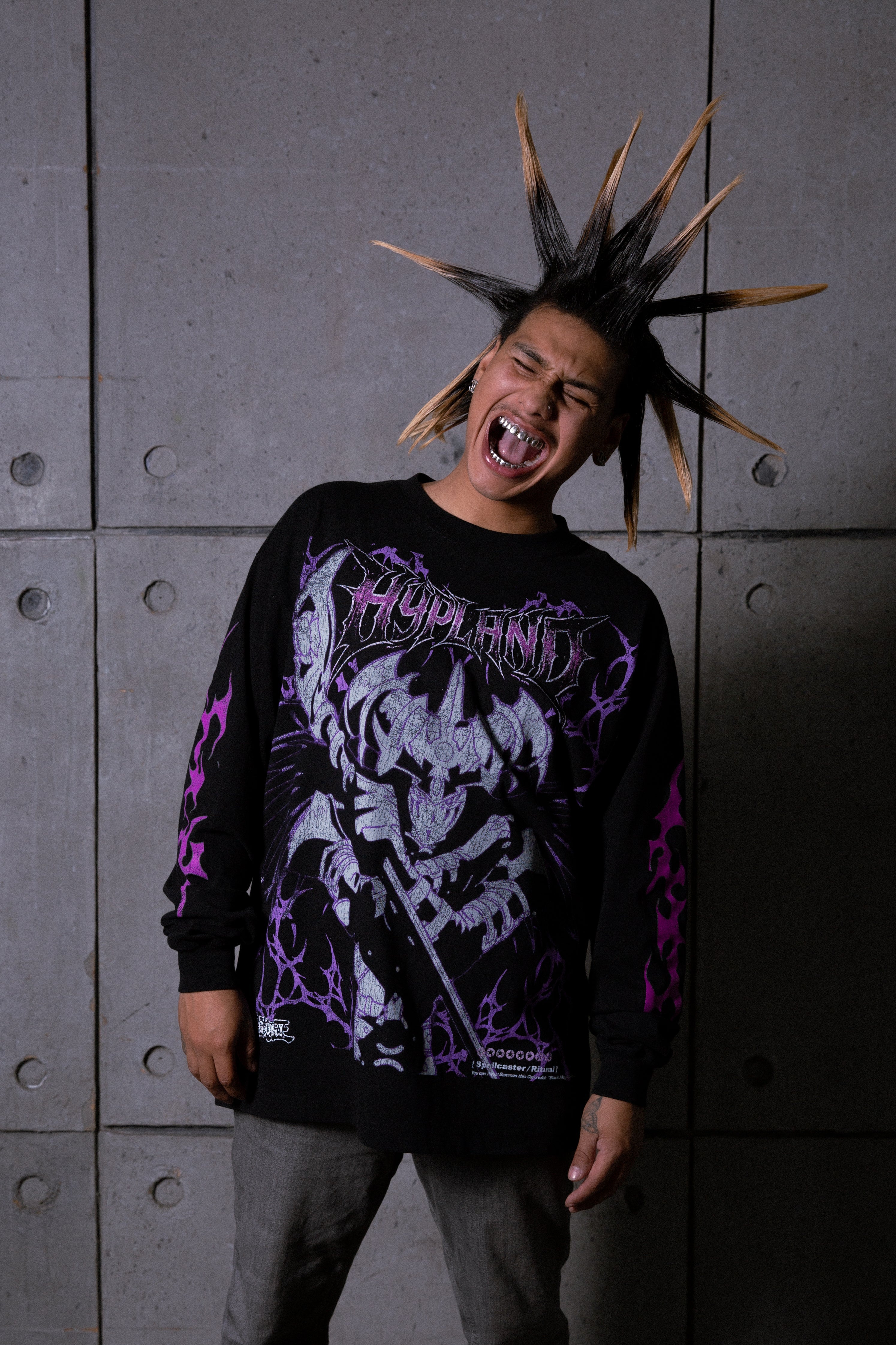 YUGIOH BLACK CHAOS L/S SHIRT (BLK)