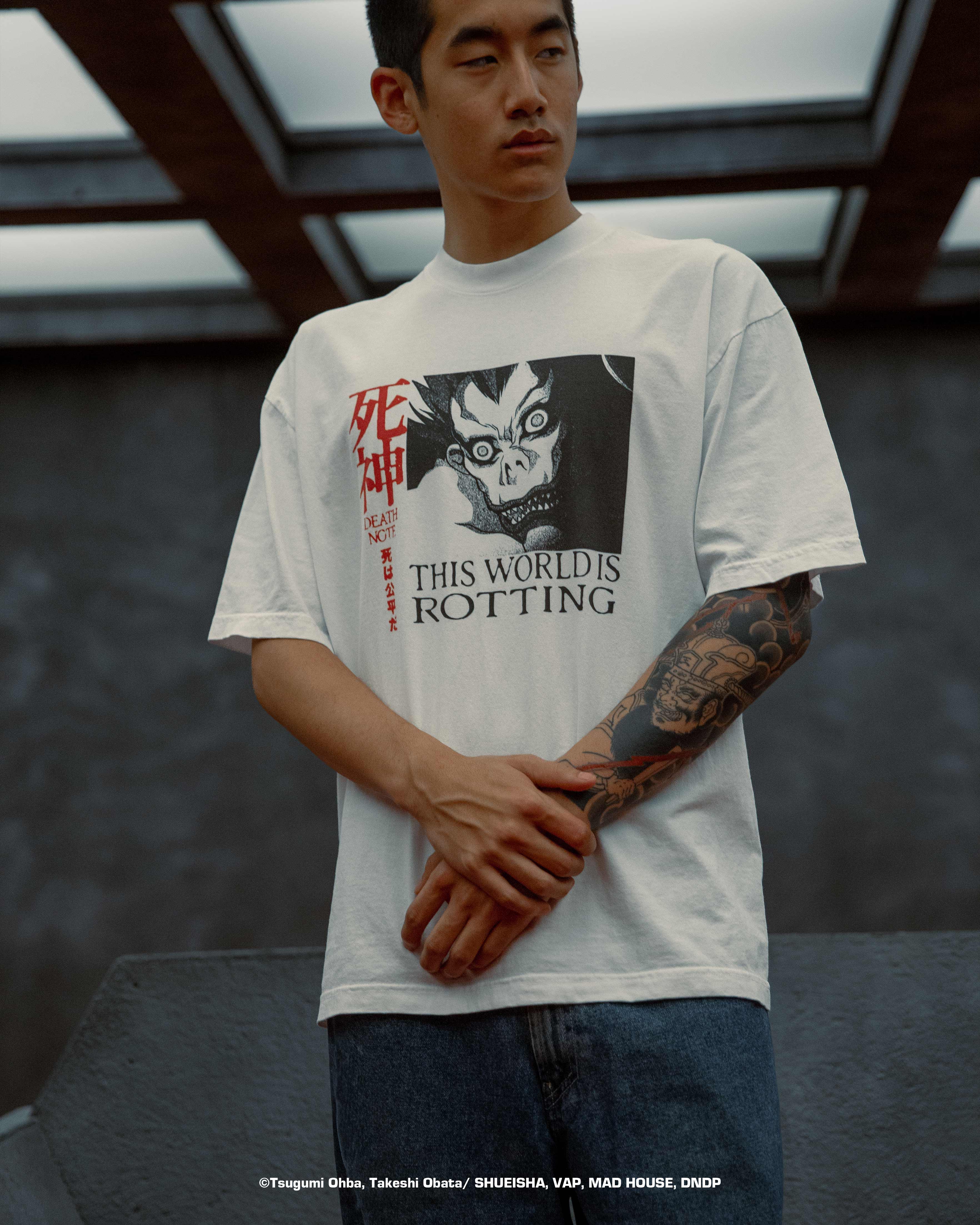 DEATH NOTE ROTTEN SHIRT (WHITE)