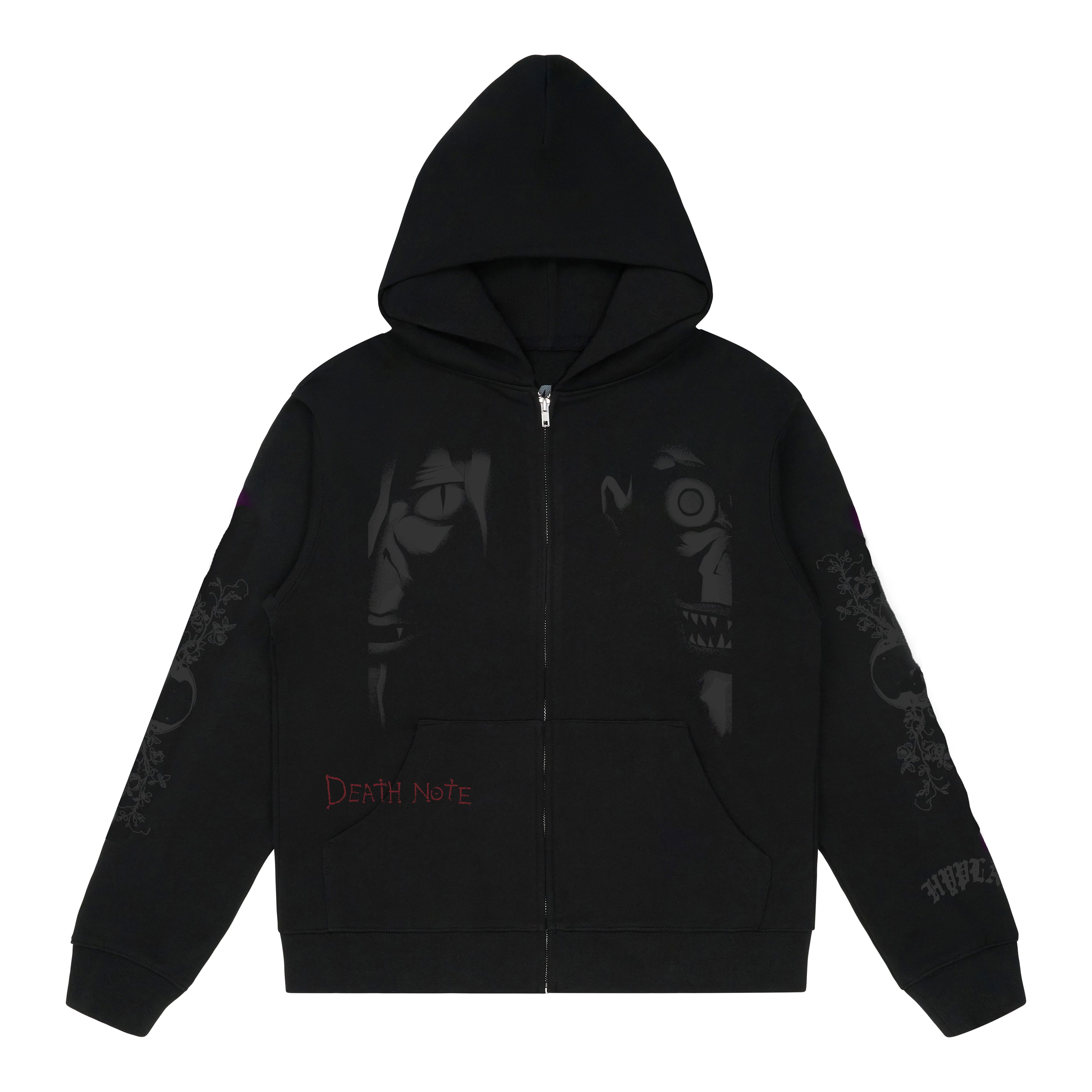 DEATH NOTE SHINIGAMI ZIP HOODIE (BLACK)