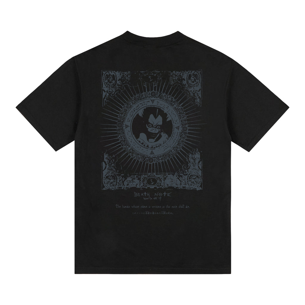 DEATH NOTE WRITING SHIRT (BLACK)