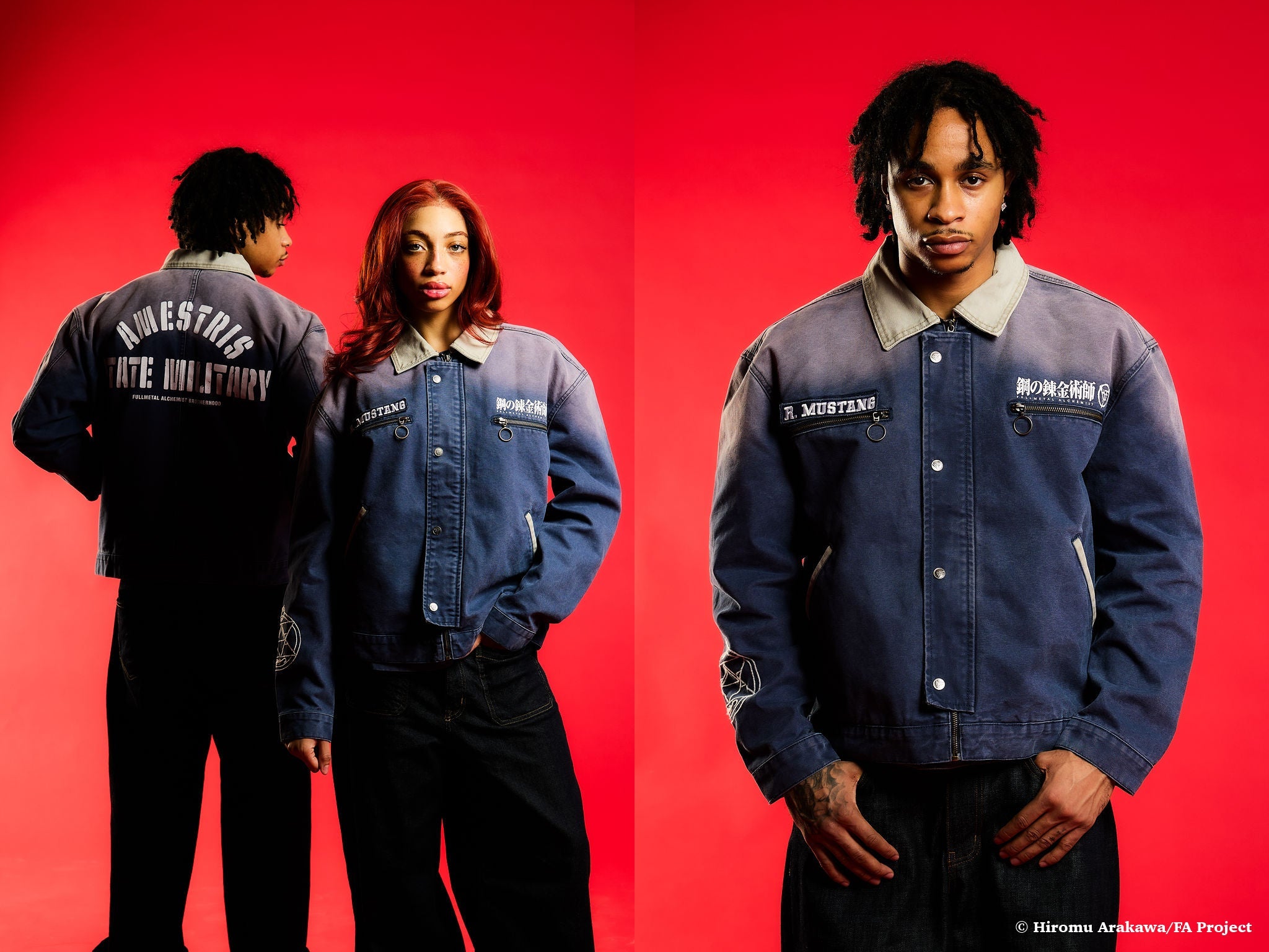 FMAB MUSTANG TRUCKER JACKET (NAVY)