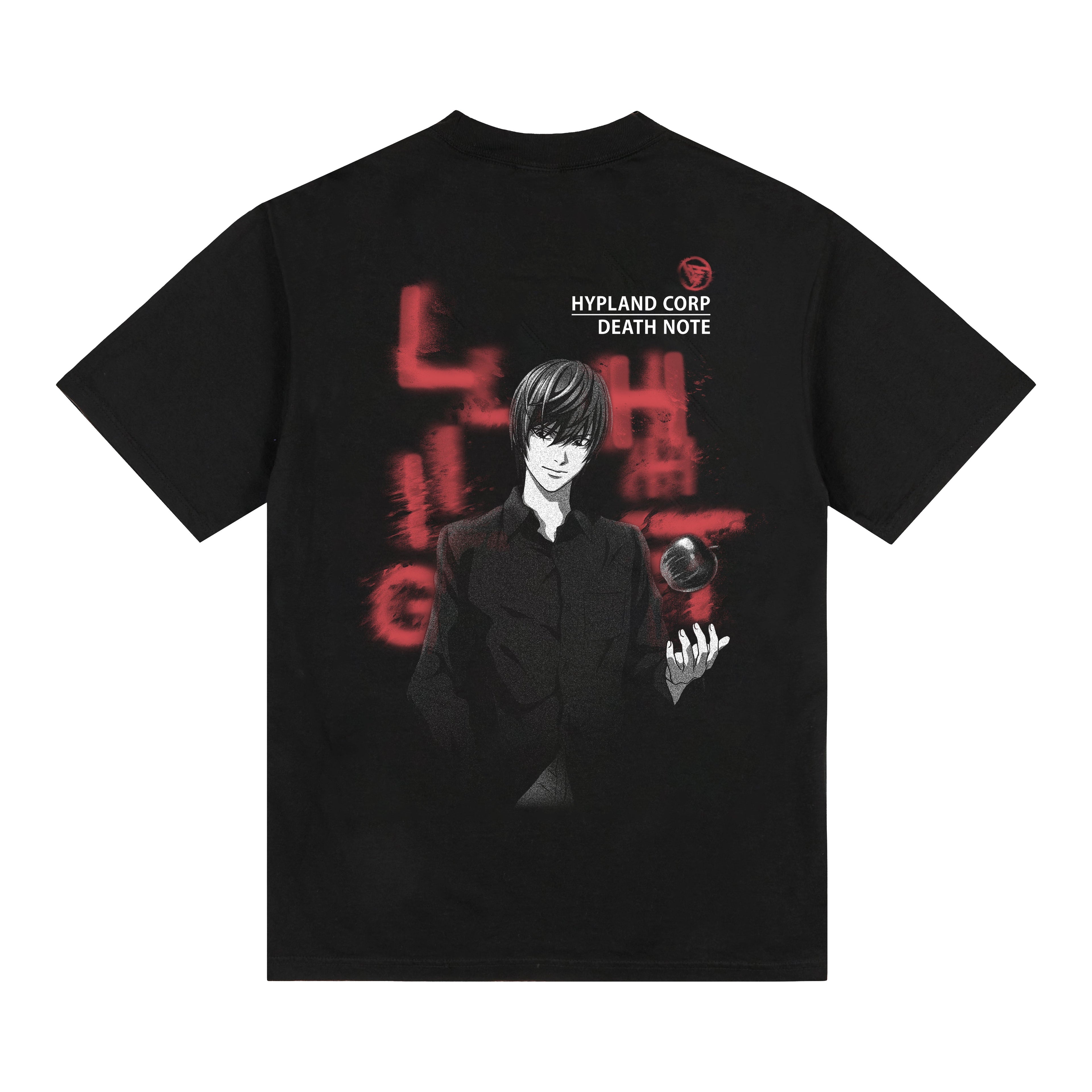 DEATH NOTE LIGHT BLUR SHIRT (BLACK)