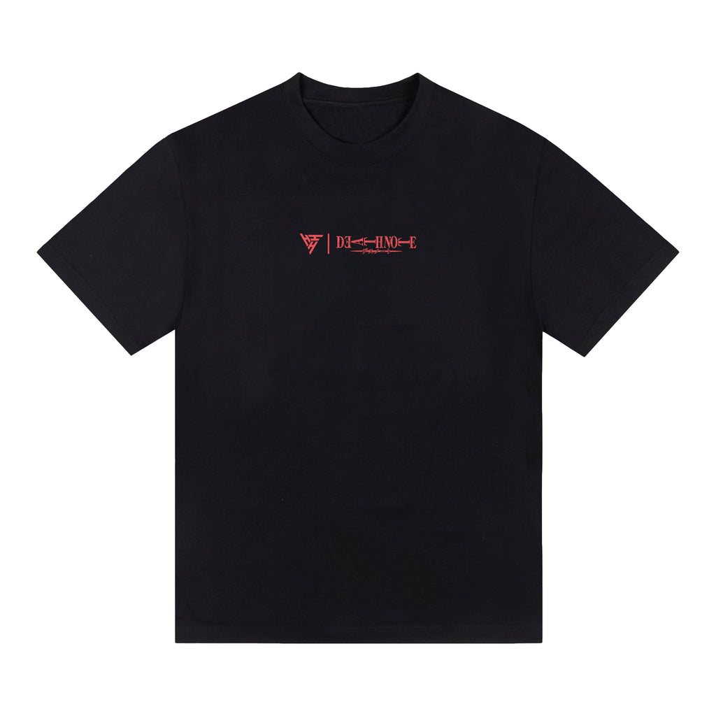 DEATH NOTE LIGHT BLUR SHIRT (BLACK)